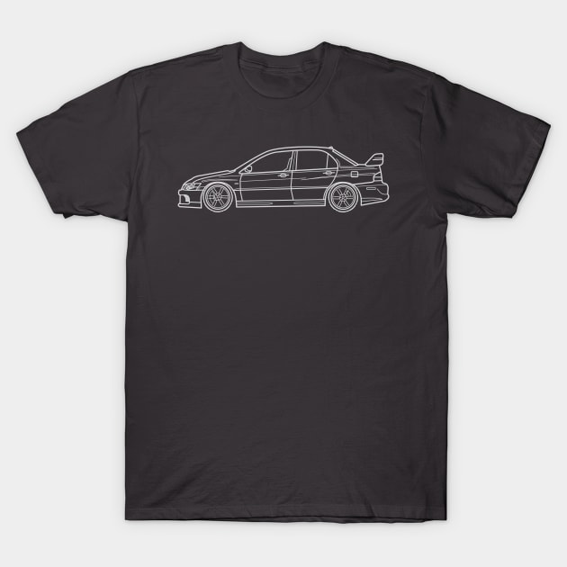 Mitsubishi Evo IX supercar T-Shirt by Aurealis